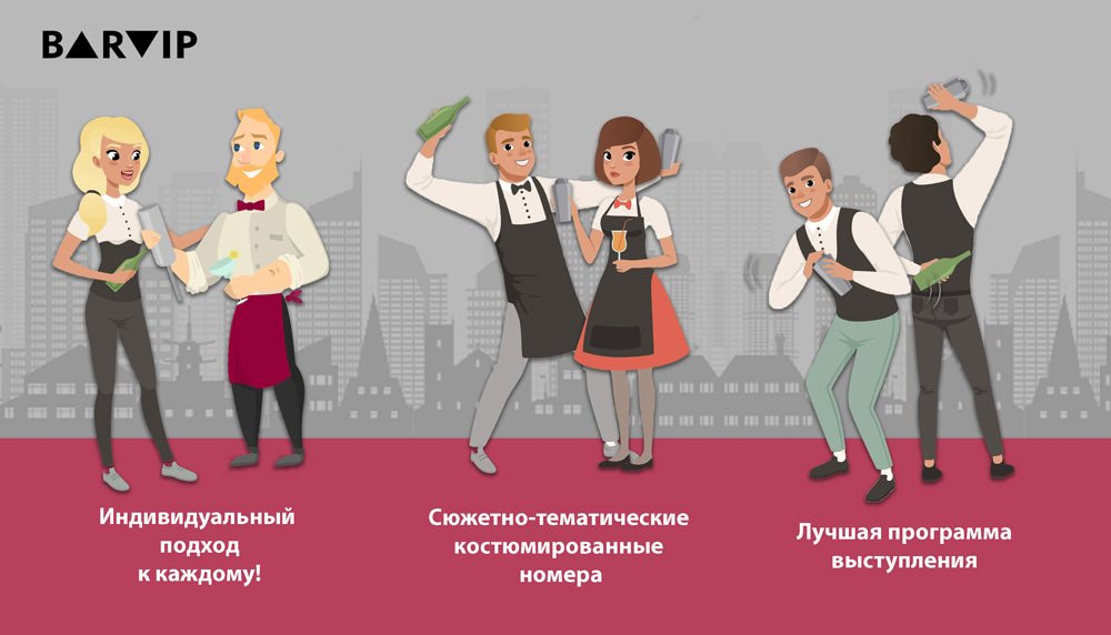 фото - Бармен шоу -программа барменов